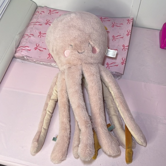 Plush Pink Octopus Toy - Picture 5 of 7
